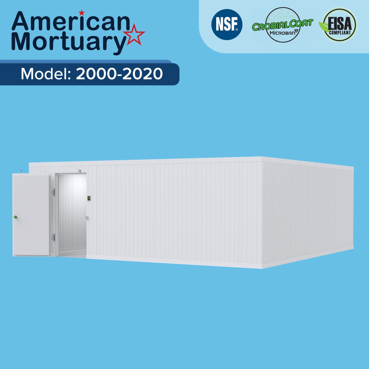 Affordable mortuary coolers for funeral homes and crematories — American-made upright and walk-in models by MortuaryCooler.ai