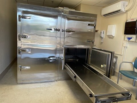 4 Bay Vault Style Morgue Cooler – Model 1070 - 4MBE - American Mortuary Coolers & Equipments