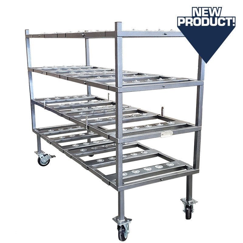 4 - Tier Multi - Load Mortuary Rack – Model 2000 - 4TMD - American Mortuary Coolers & Equipments
