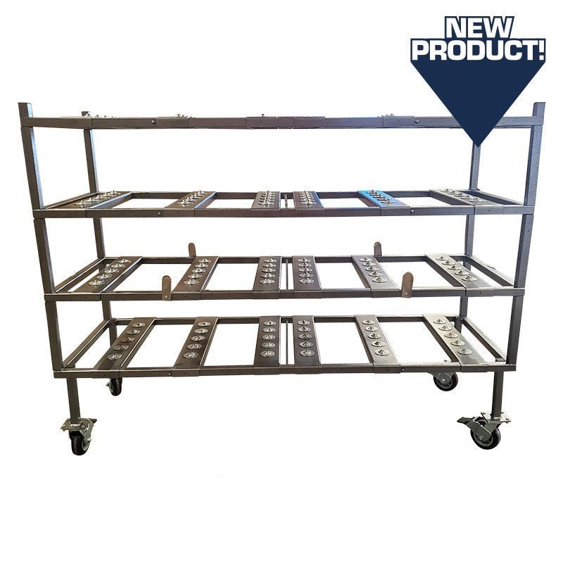 4 - Tier Multi - Load Mortuary Rack – Model 2000 - 4TMD - American Mortuary Coolers & Equipments