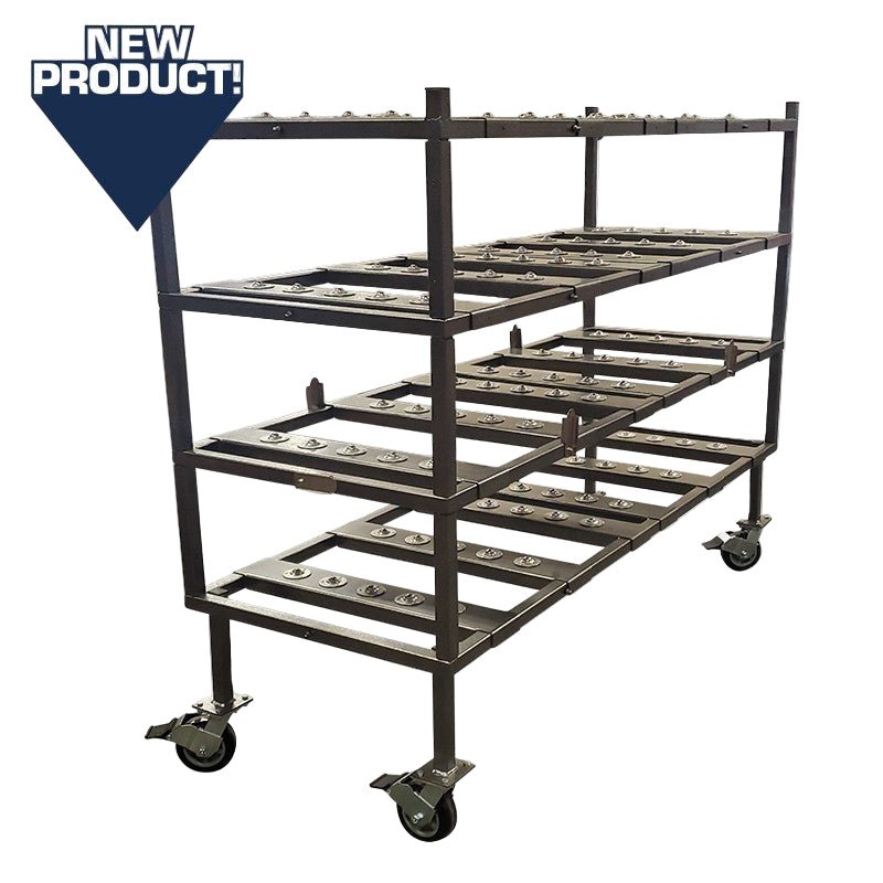 4 - Tier Multi - Load Mortuary Rack – Model 2000 - 4TMD - American Mortuary Coolers & Equipments