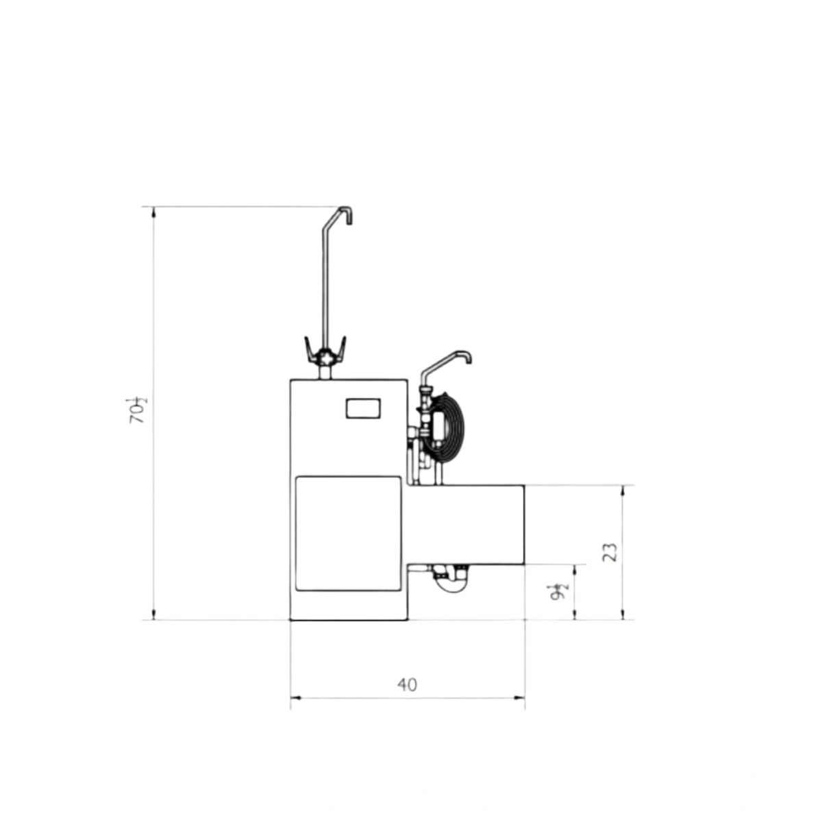 Stainless Steel Embalming Station - Model 1036 - ES - American Mortuary Coolers & Equipments