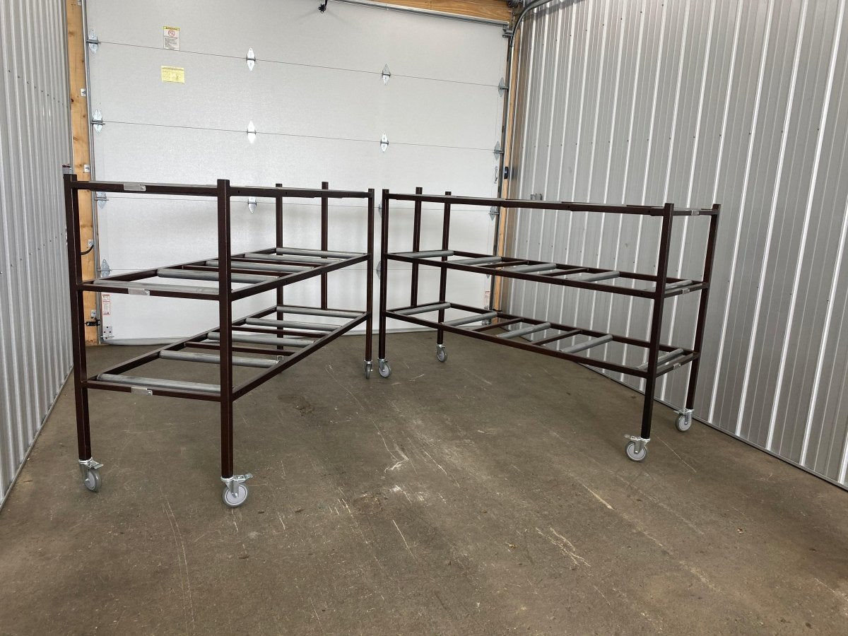 3 - Tier End Loading Mortuary Rack - model 2000 - 3TSL - American Mortuary Coolers & Equipments