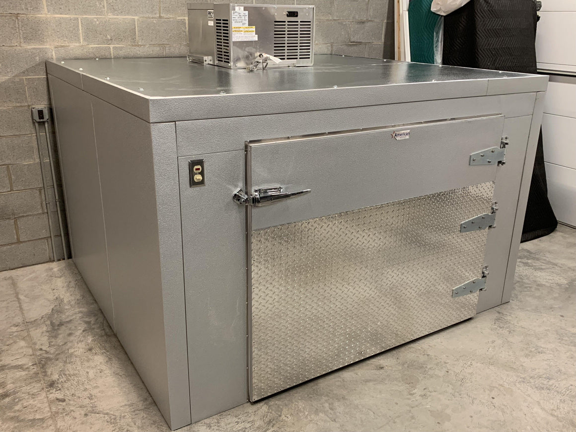 Triple Cot Roll-In Mortuary Cooler | AMC TR3 | American-Made Body Storage