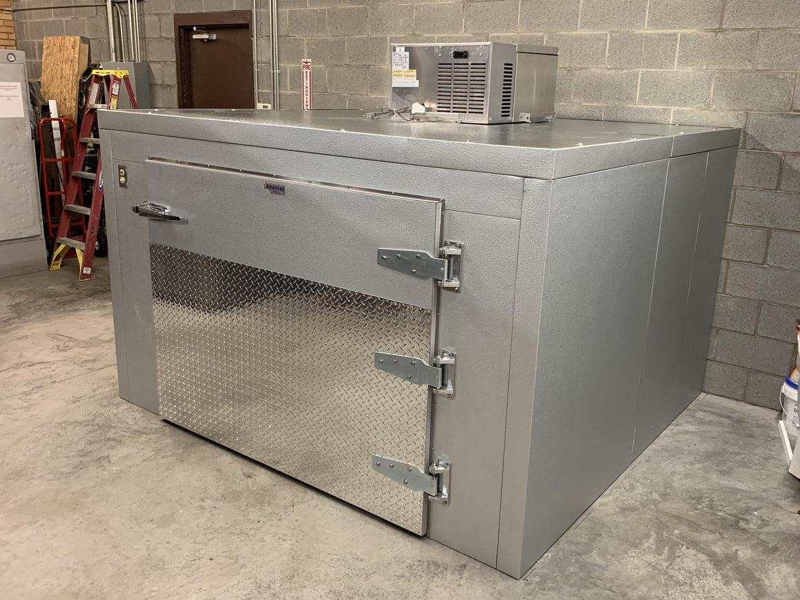 Triple Cot Roll-In Mortuary Cooler | AMC TR3 | American-Made Body Storage