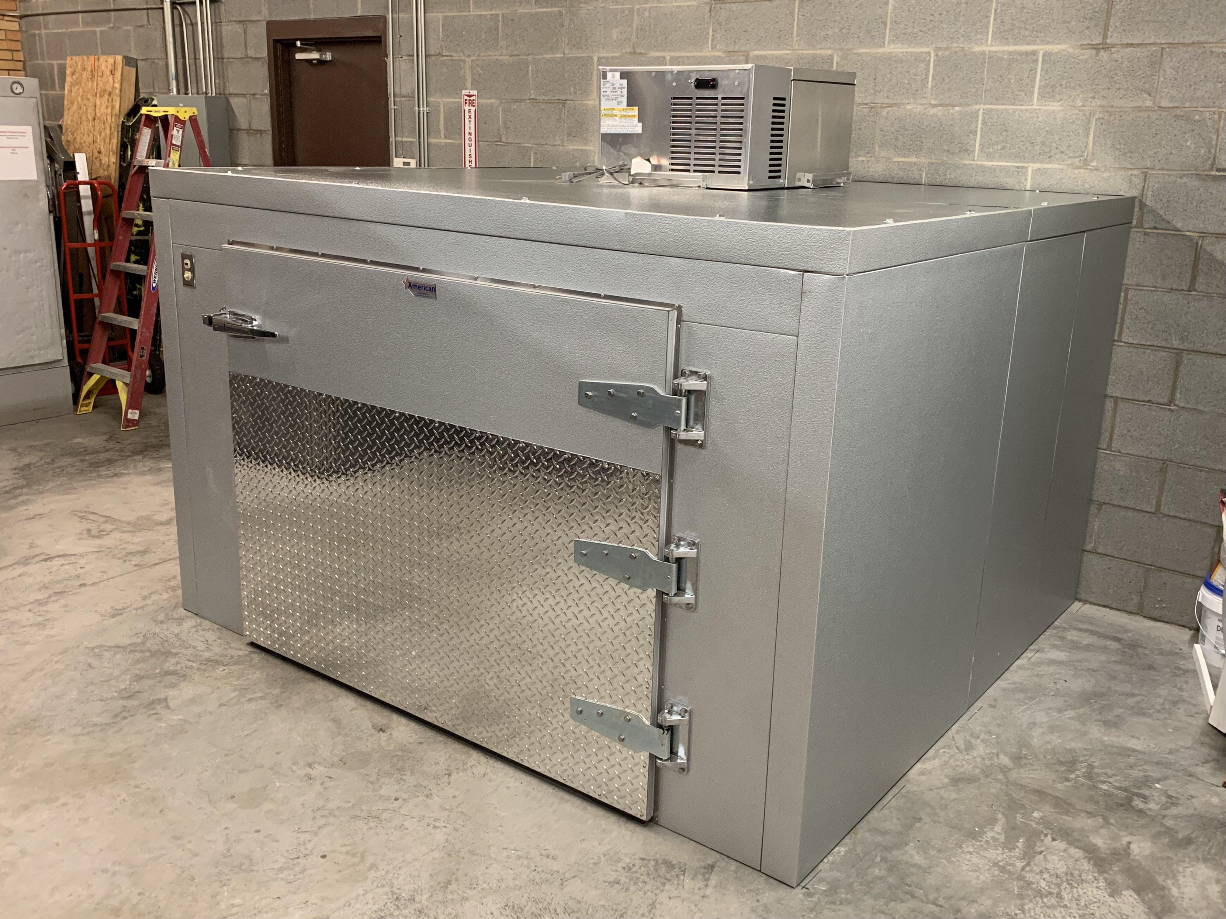 Triple Cot Roll-In Mortuary Cooler | AMC TR3 | American-Made Body Storage