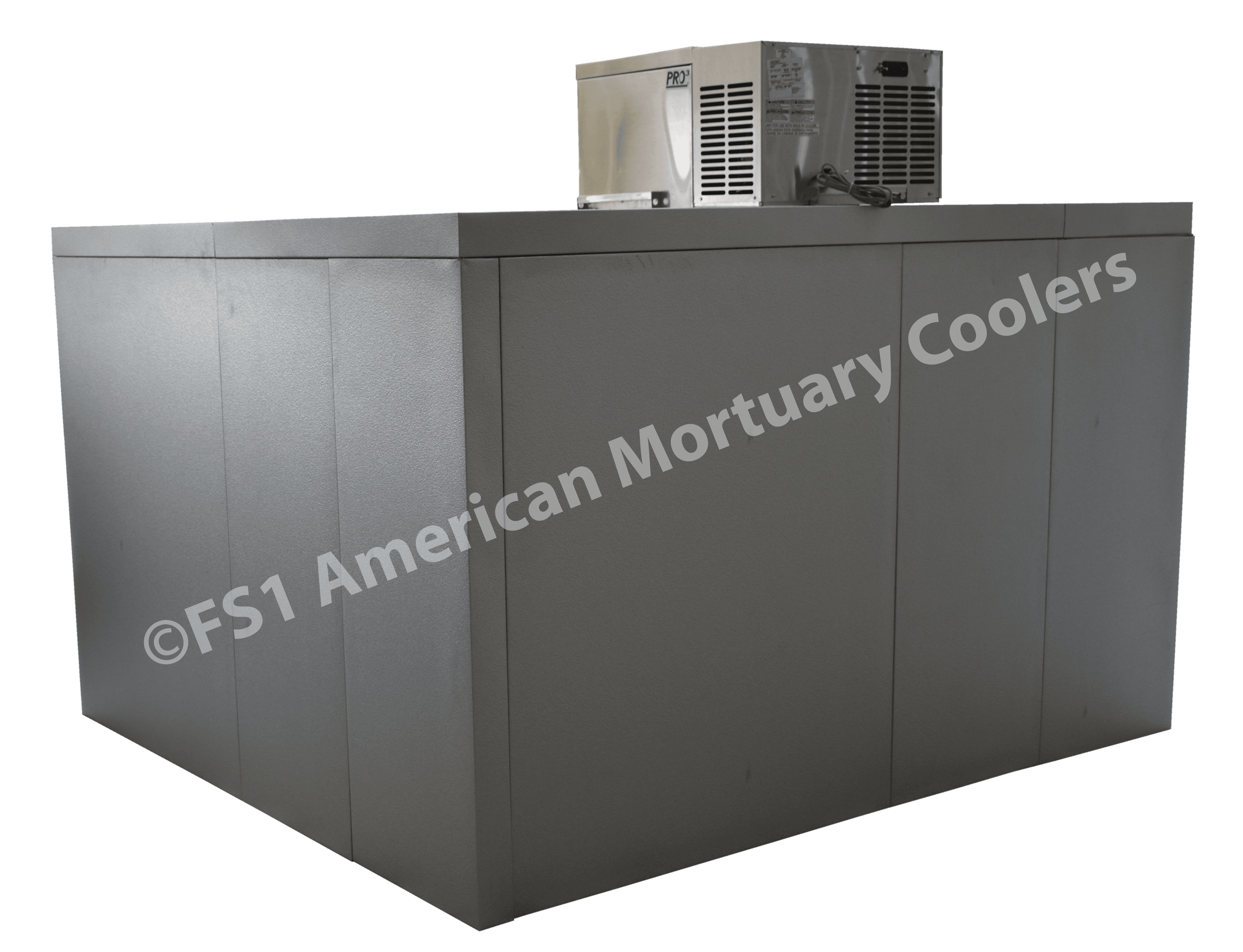 Triple Cot Roll-In Mortuary Cooler | AMC TR3 | American-Made Body Storage