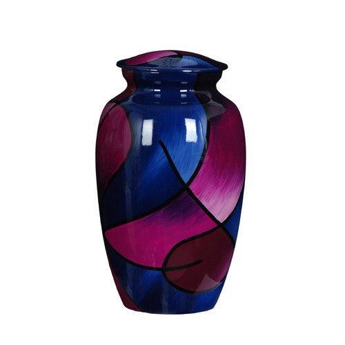 Urn Hand Painted Abstract - American Mortuary Coolers & Equipments